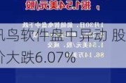 讯鸟软件盘中异动 股价大跌6.07%