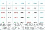 美股大跌！“七巨头”市值蒸发5.45万亿，特斯拉大跌12%，马斯克财富一天缩水1500亿，仍是世界首富