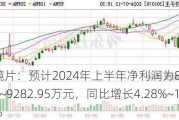 明月镜片：预计2024年上半年净利润为8354.66万元~9282.95万元，同比增长4.28%~15.86%