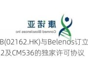 康诺亚-B(02162.HK)与Belenos订立有关CM512及CM536的独家许可协议