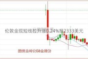 伦敦金现短线拉升涨0.24%报2333美元