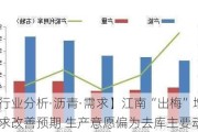 【行业分析·沥青·需求】江南“出梅”增强需求改善预期 生产意愿偏为去库主要动力