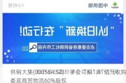 供销大集(000564.SZ)：子公司拟1.81亿元收购娄底商贸物流60%股权