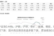 沪金涨0.44%，沪铜、沪锌、铁矿、玻璃、橡胶、纯碱下跌：国内商品期货夜盘多数下跌，原油微涨0.07%