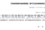 南山智尚：目前公司全部生产线处于满产状态