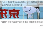 恒大汽车：拟出售58.5%股份，31.45亿股即时交易，32.03亿股待选择权行使