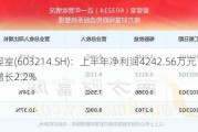 爱婴室(603214.SH)：上半年净利润4242.56万元 同比增长2.2%