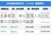 永泰能源：核心管理人员计划第六次增持公司股票