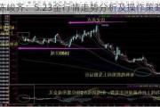 陈峻齐：5.23金行情走势分析及操作策略