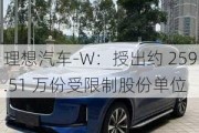 理想汽车-W：授出约 259.51 万份受限制股份单位