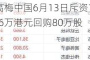 美高梅中国6月13日斥资1073.66万港元回购80万股