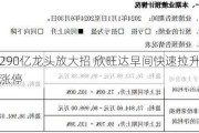 近290亿龙头放大招 欣旺达早间快速拉升触及涨停