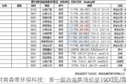 河南森蒂环保科技：准一级冶金焦涨价至1900元/吨