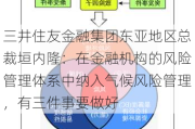 三井住友金融集团东亚地区总裁垣内隆：在金融机构的风险管理体系中纳入气候风险管理，有三件事要做好