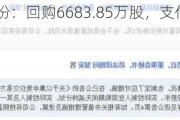 重庆钢铁股份：回购6683.85万股，支付6***5.25万元