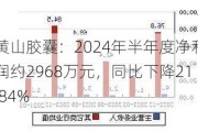 黄山胶囊：2024年半年度净利润约2968万元，同比下降21.84%