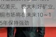 欧亚资源集团CEO本尼迪克特・索博特卡：能源转型投资有望达1.5万亿美元，极大利好矿业，铜市场将在未来10～15年保持强劲