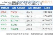 上汽集团的投资收益分析