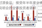 甘源食品：接受年半年度业绩说明会的全体投资者调研