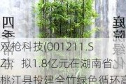 双枪科技(001211.SZ)：拟1.8亿元在湖南省桃江县投建全竹绿色循环高效产业园项目