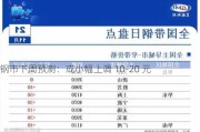 钢市下周预测：或小幅上调 10-20 元