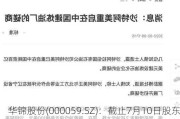 华锦股份(000059.SZ)：截止7月10日股东总数为51911户