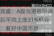 高盛：A股与港股回调后平均上涨31%机会：看好中国市场