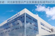 维信诺：河北新型显示产业发展基金拟减资6亿元