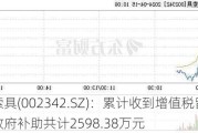 巨力索具(002342.SZ)：累计收到增值税留抵退税及政府补助共计2598.38万元