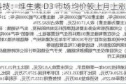 兄弟科技：维生素 D3 市场均价较上月上涨 41.82%