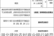 湖北建始农村商业银行被罚1万元：因管理不善导致许可证遗失