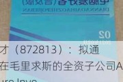 万方人才（872813）：拟通过设立在毛里求斯的全资子公司Afriventure Investment Ltd在威海投资设立公司