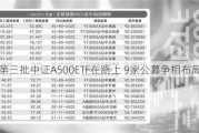 第三批中证A500ETF在路上 9家公募争相布局