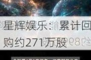 星辉娱乐：累计回购约271万股