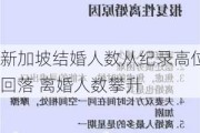 新加坡结婚人数从纪录高位回落 离婚人数攀升