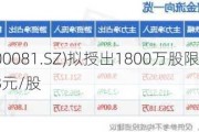 恒信东方(300081.SZ)拟授出1800万股限制性股票 授予价为3.8元/股