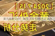 美元指数 DXY：触及 102 日内涨 0.35%