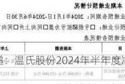 财报速递：温氏股份2024年半年度净利润13.27亿元