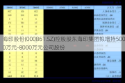 海印股份(000861.SZ)控股股东海印集团拟增持5000万元-8000万元公司股份