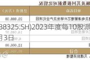 赛微微电(688325.SH)2023年度每10股派2元 股权登记日为7月3日