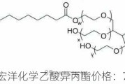 山东宏洋化学乙酸异丙酯价格：7300 元/吨起