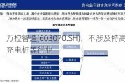 万控智造(603070.SH)：不涉及特高压、充电桩等行业