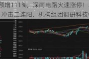 净利最高预增111%，深南电路火速涨停！科技ETF（515000）冲击二连阳，机构组团调研科技领域