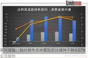 新兴装备：部分股东及高管拟合计减持不超4.07%公司股份