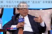 陈文辉：今后几十年中国经济“走出去”非常重要，股权投资基金可发挥重要作用