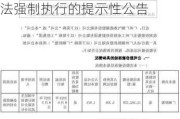 弘业期货:关于持股5%以上股东所持部分股份可能会被司法强制执行的提示性公告