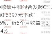 中欧碳中和混合发起C：净值0.6397元下跌1.16%，近6个月收益率3.04%