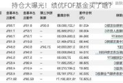 持仓大曝光！绩优FOF基金买了啥？