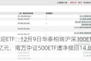 最不受欢迎ETF：12月9日华泰柏瑞沪深300ETF遭净赎回20.06亿元，南方中证500ETF遭净赎回14.87亿元