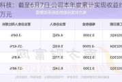 光峰科技：截至6月7日 公司本年度累计实现收益约1934.37万元